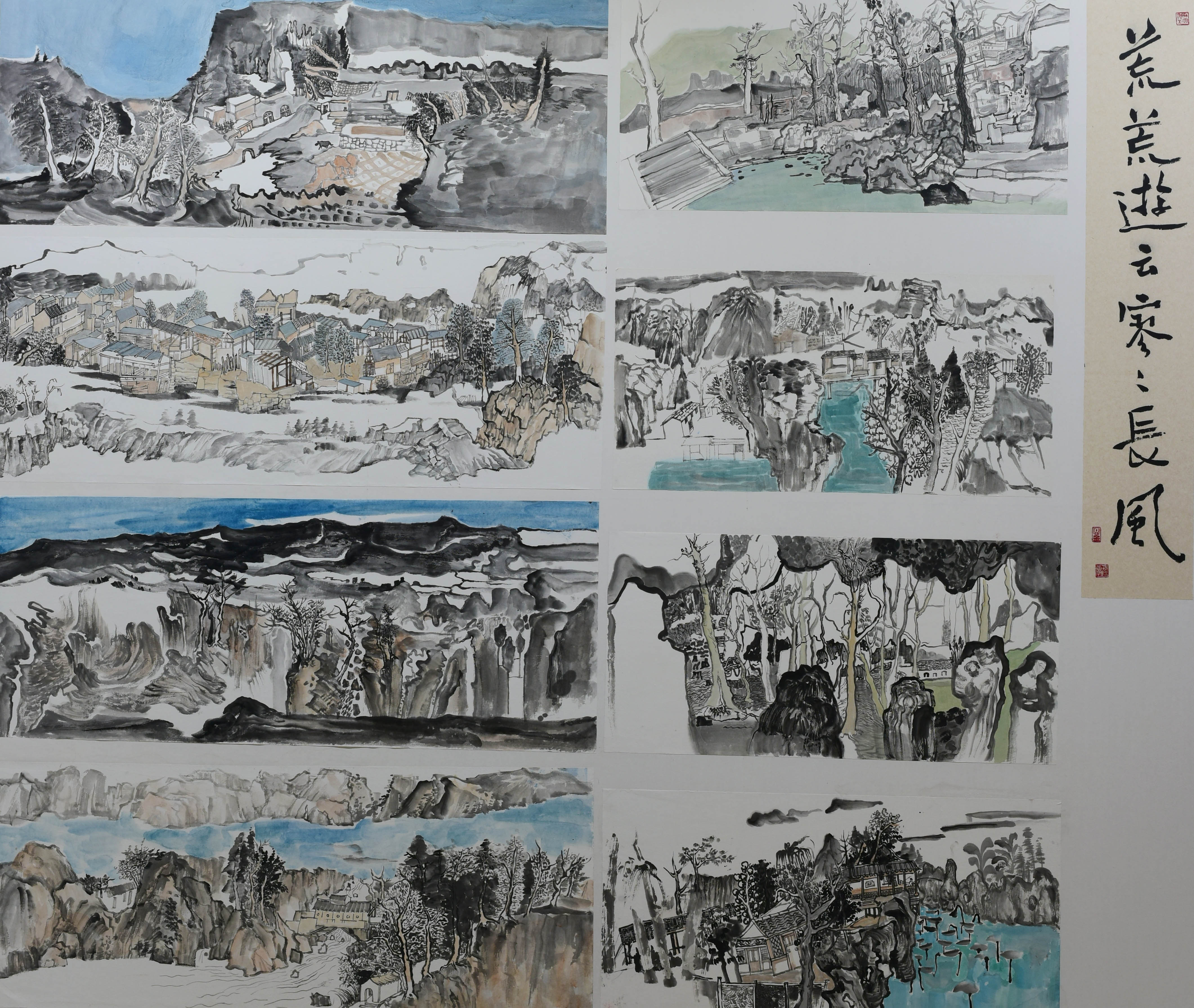 2于水岩 《荒荒游云寒寒长风》190X180cm