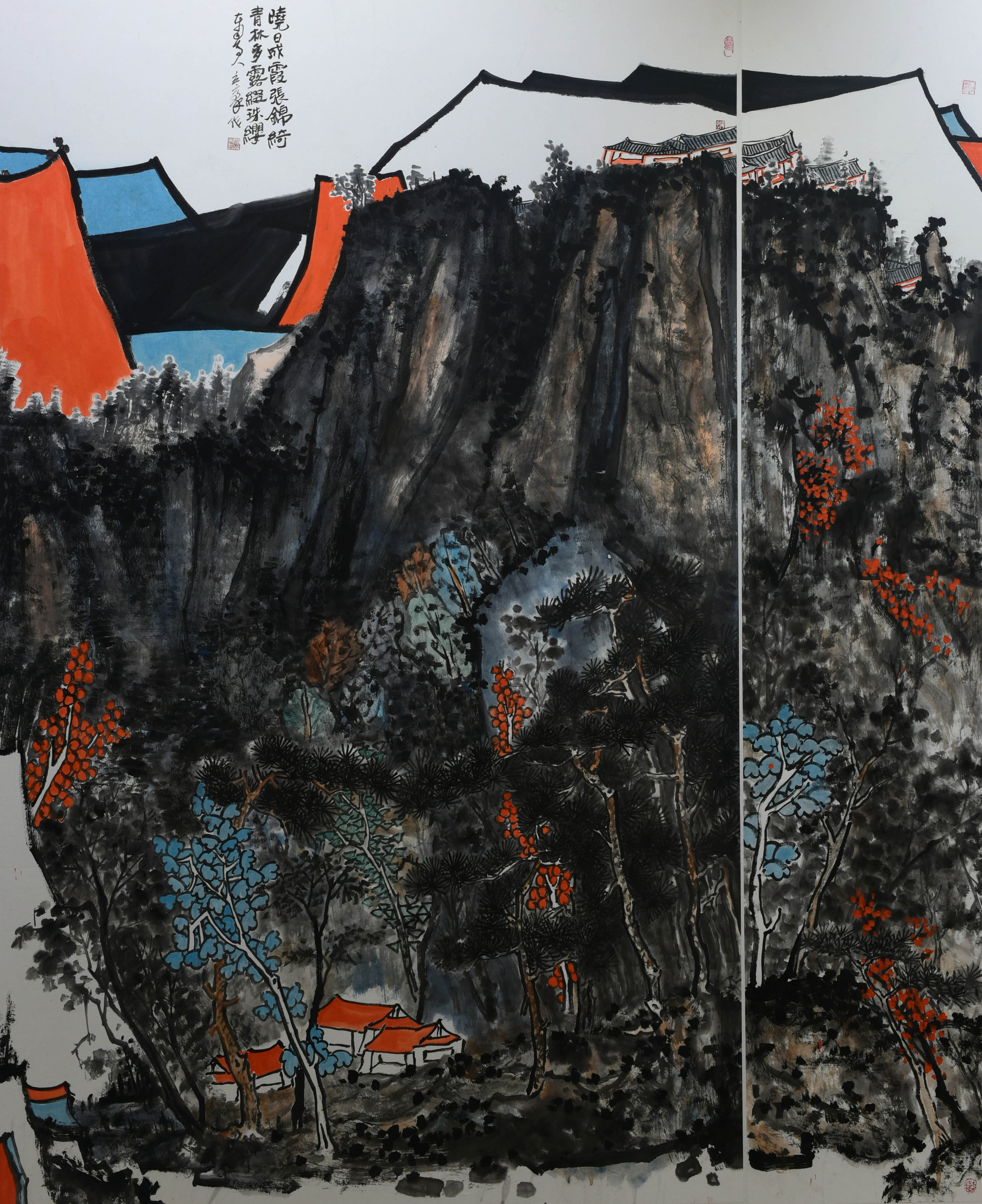 22臧立豪 《晓日成霞张锦绮》160X200cm