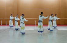 文化和旅游公共服务中心广场舞教学视频《站在草原望北京》